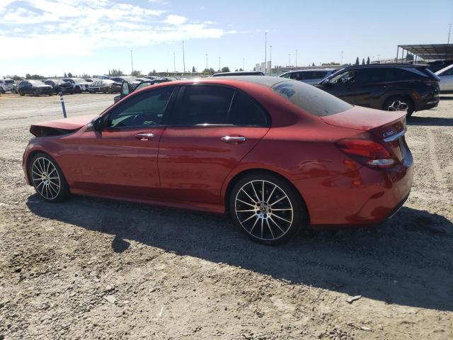 55SWF4JB3JU235235 - 2018 MERCEDES-BENZ C 300 წითელი ფოტო 2