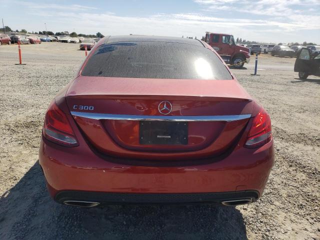 55SWF4JB3JU235235 - 2018 MERCEDES-BENZ C 300 წითელი ფოტო 6