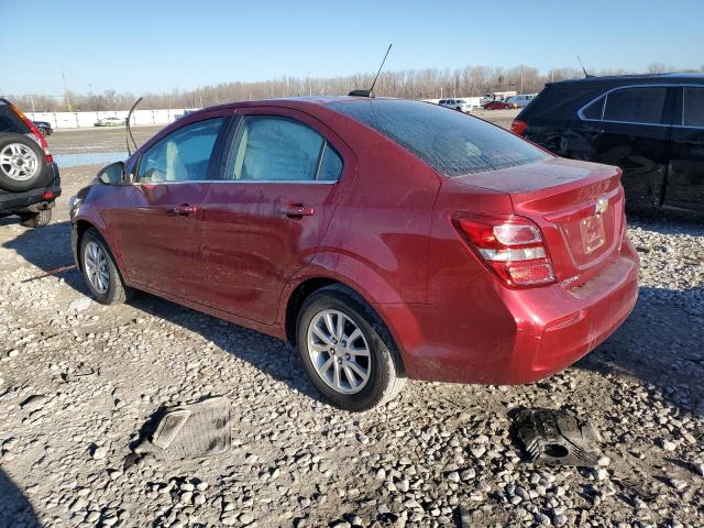 1G1JD5SH0J4140464 - 2018 CHEVROLET SONIC LT RED photo 2