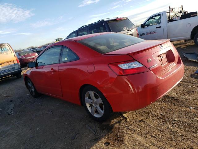 2HGFG12826H582784 - 2006 HONDA CIVIC EX RED photo 2