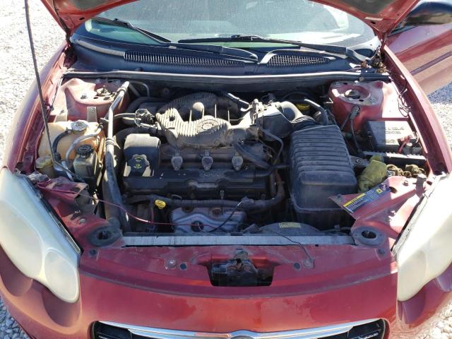 1C3EL45R76N187460 - 2006 CHRYSLER SEBRING RED photo 11