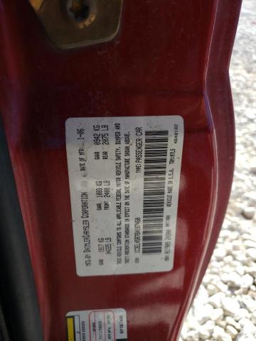 1C3EL45R76N187460 - 2006 CHRYSLER SEBRING RED photo 12