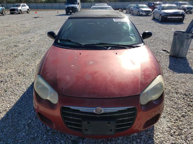 1C3EL45R76N187460 - 2006 CHRYSLER SEBRING RED photo 5