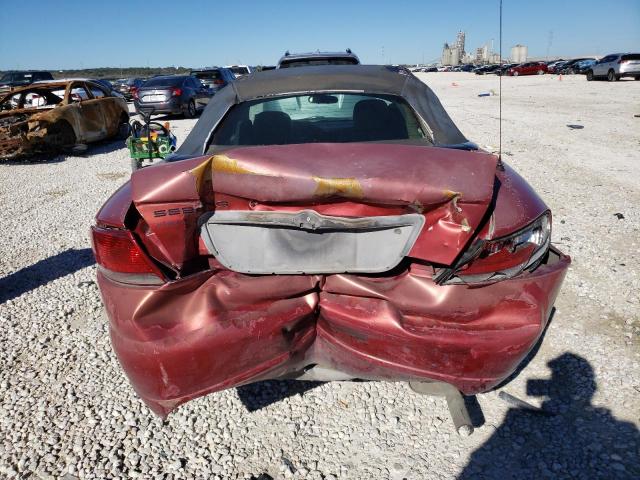 1C3EL45R76N187460 - 2006 CHRYSLER SEBRING RED photo 6