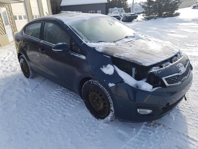 KNADN4A37E6390583 - 2014 KIA RIO EX BLUE photo 4