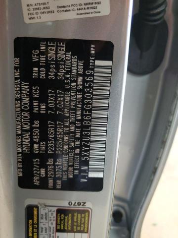 5XYZU3LB6FG303569 - 2015 HYUNDAI SANTA FE SPORT SILVER photo 13