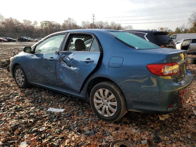 5YFBU4EE4DP110571 - 2013 TOYOTA COROLLA BASE BLUE photo 2