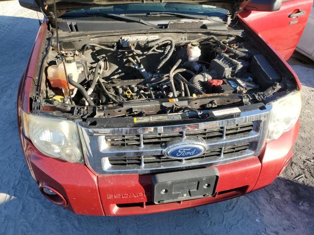 1FMCU9D74BKA32093 - 2011 FORD ESCAPE XLT RED photo 12