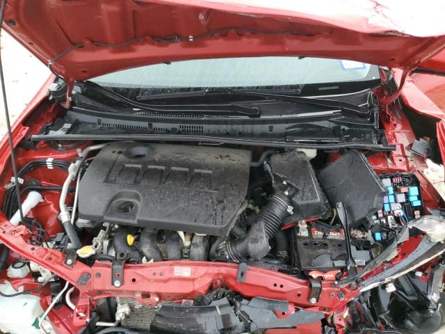 2T1BURHE3HC775928 - 2017 TOYOTA COROLLA L RED photo 11