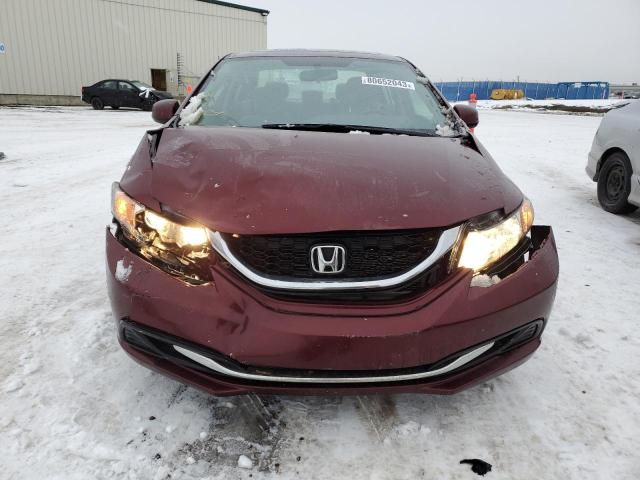 2HGFB2F56DH000672 - 2013 HONDA CIVIC LX BURGUNDY photo 5