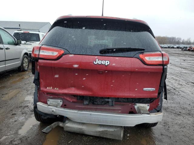 1C4PJLCBXHW660727 - 2017 JEEP CHEROKEE LATITUDE RED photo 6