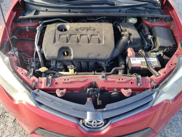 2T1BURHE0GC570470 - 2016 TOYOTA COROLLA L RED photo 11