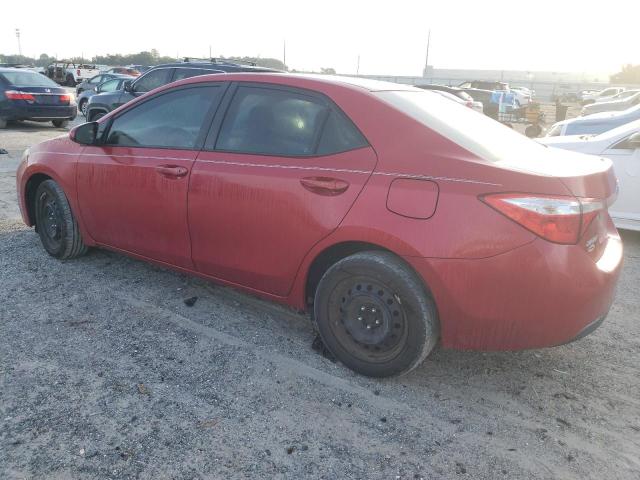 2T1BURHE0GC570470 - 2016 TOYOTA COROLLA L RED photo 2