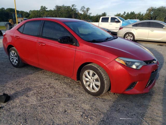2T1BURHE0GC570470 - 2016 TOYOTA COROLLA L RED photo 4