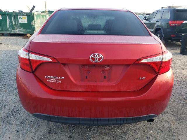 2T1BURHE0GC570470 - 2016 TOYOTA COROLLA L RED photo 6