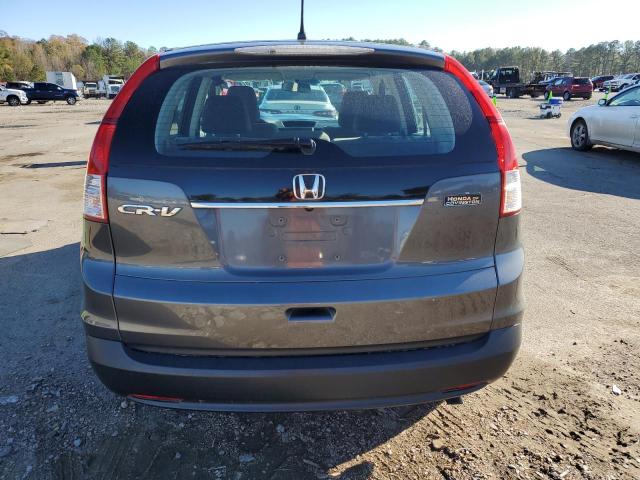 5J6RM3H3XCL037548 - 2012 HONDA CR-V LX GRAY photo 6