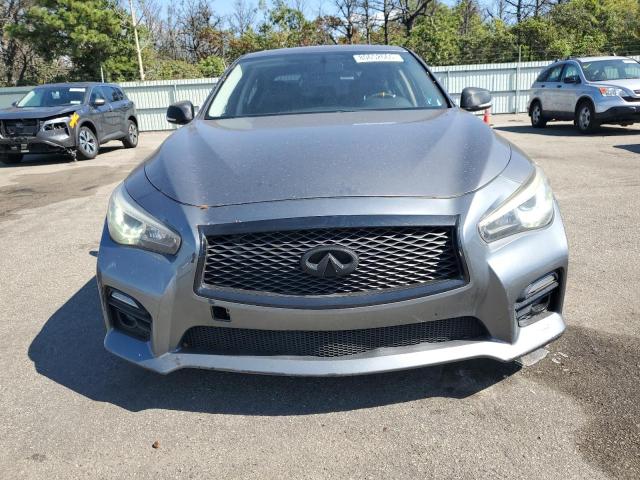 JN1BV7AR4EM684909 - 2014 INFINITI Q50 BASE GRAY photo 5
