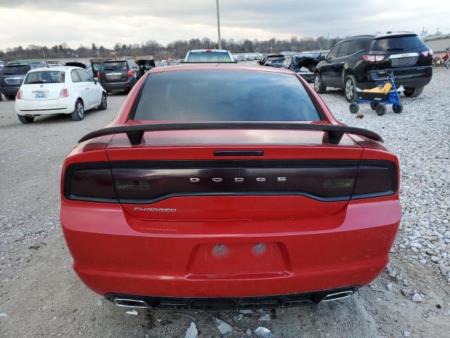 2C3CDXBG7DH509173 - 2013 DODGE CHARGER SE RED photo 6