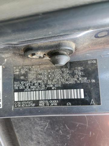 JTEBU14R160104917 - 2006 TOYOTA 4RUNNER SR5 灰色 照片 13