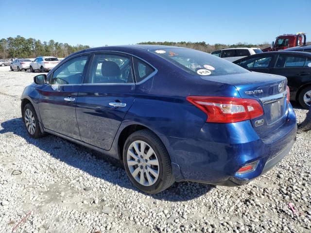 3N1AB7AP4HY271246 - 2017 NISSAN SENTRA S BLUE photo 2