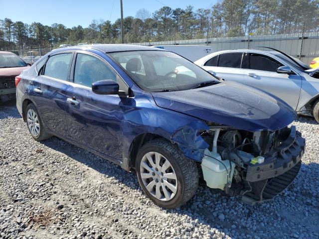 3N1AB7AP4HY271246 - 2017 NISSAN SENTRA S BLUE photo 4