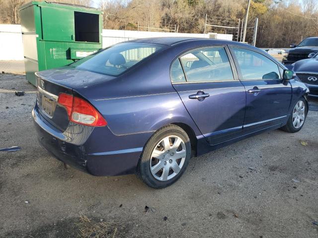 2HGFA1F5XBH544795 - 2011 HONDA CIVIC LX BLUE photo 3