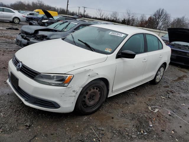 3VW2K7AJ4BM092603 - 2011 VOLKSWAGEN JETTA BASE WHITE photo 1