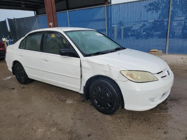 2HGES16504H528939 - 2004 HONDA CIVIC LX WHITE photo 4