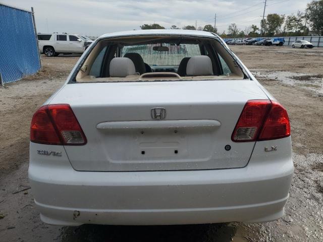 2HGES16504H528939 - 2004 HONDA CIVIC LX WHITE photo 6