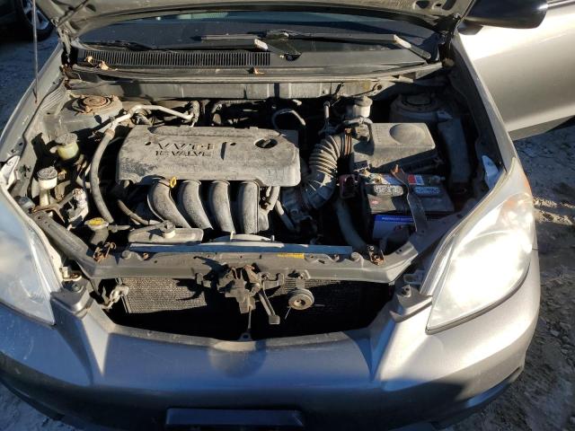 2T1KR32E08C705097 - 2008 TOYOTA COROLLA MA XR GRAY photo 11