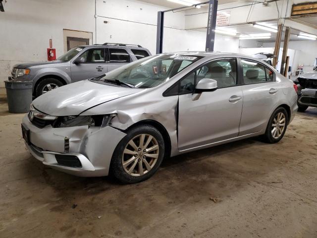 19XFB2F9XCE312070 - 2012 HONDA CIVIC EXL ვერცხლისფერი ფოტო 1