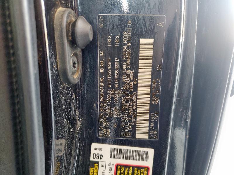 5TDYRKECXMS058059 - 2021 TOYOTA SIENNA XLE BLACK photo 13