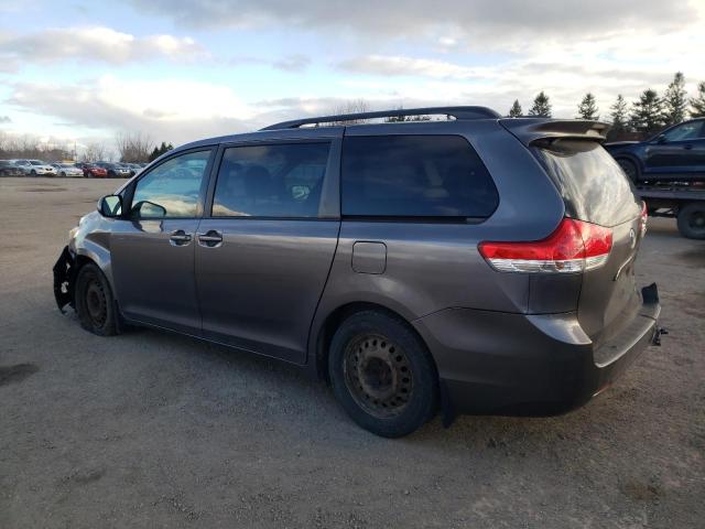 5TDKA3DC5BS004847 - 2011 TOYOTA SIENNA BASE GRAY photo 2