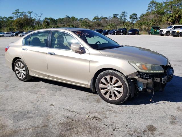 1HGCR3F88DA036716 - 2013 HONDA ACCORD EXL GOLD photo 4