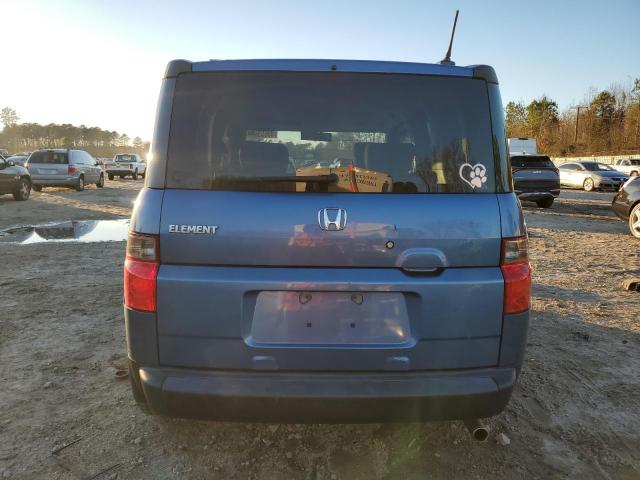 5J6YH177X6L001405 - 2006 HONDA ELEMENT EX BLUE photo 6