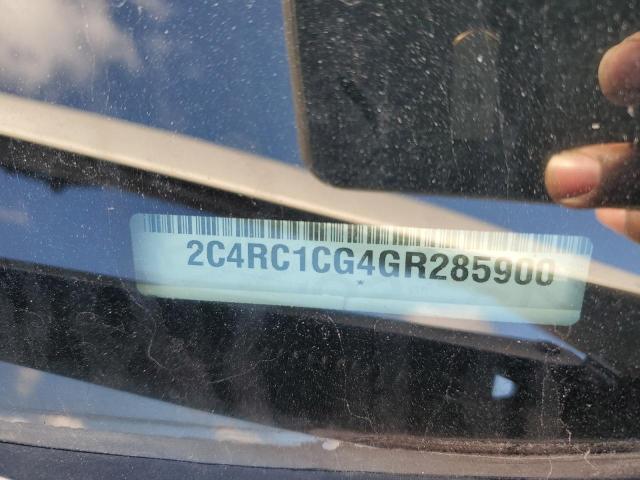 2C4RC1CG4GR285900 - 2016 CHRYSLER TOWN & COU TOURING L WHITE photo 13