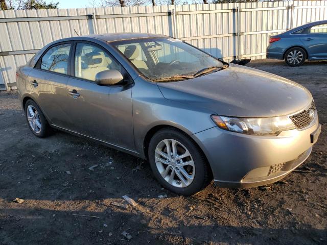 KNAFU4A27C5634285 - 2012 KIA FORTE EX GRAY photo 4