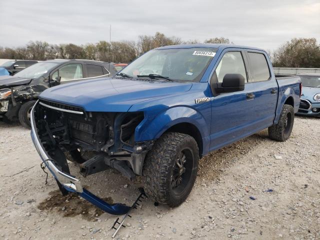 1FTEW1CBXJKF16024 - 2018 FORD F150 SUPERCREW BLUE photo 1