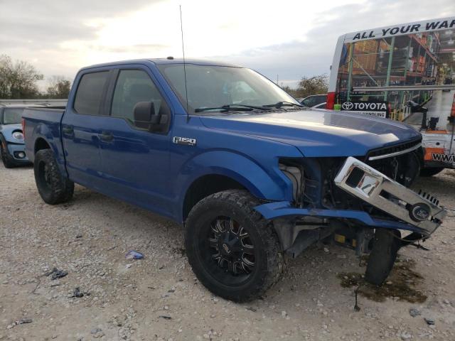 1FTEW1CBXJKF16024 - 2018 FORD F150 SUPERCREW BLUE photo 4