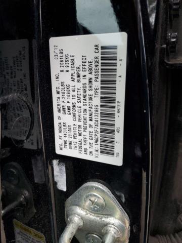 1HGCP2F7XCA132885 - 2012 HONDA ACCORD EX BLACK photo 13