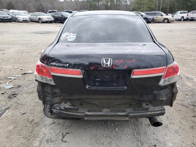 1HGCP2F7XCA132885 - 2012 HONDA ACCORD EX BLACK photo 6