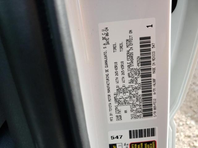 3TYLB5JN7RT033915 - 2024 TOYOTA TACOMA DOUBLE CAB 白色 照片 12