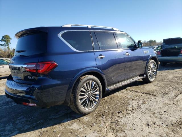 JN8AZ2BF0M9716264 - 2021 INFINITI QX80 SENSORY BLUE photo 3