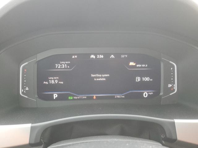 1V2HE2CAXNC225597 - 2022 VOLKSWAGEN ATLAS CROS SE GRAY photo 9