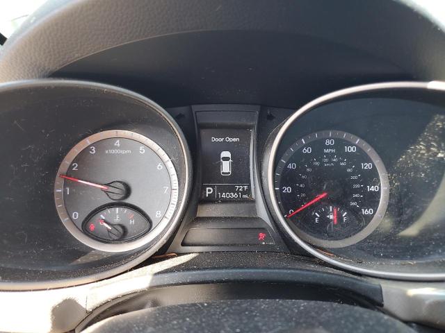 5XYZTDLB6EG146715 - 2014 HYUNDAI SANTA FE S GRAY photo 9