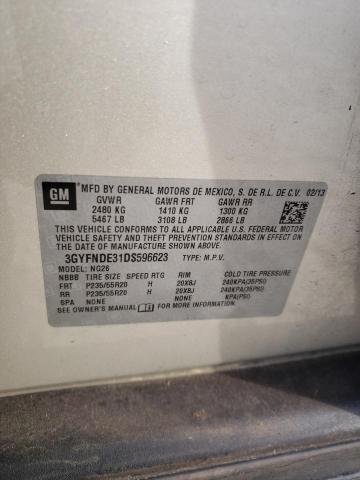 3GYFNDE31DS596623 - 2013 CADILLAC SRX PERFORMANCE COLLECTION Қоңыр фото 13