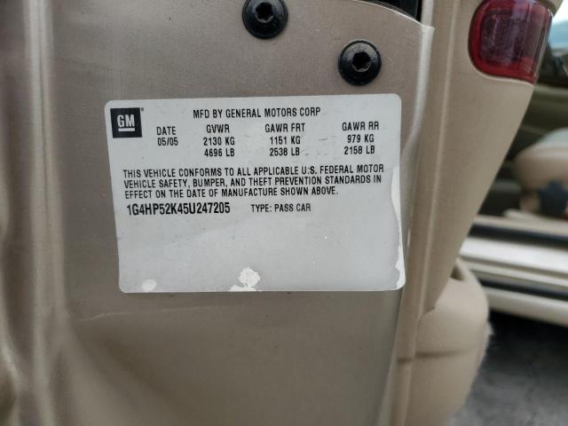 1G4HP52K45U247205 - 2005 BUICK LESABRE CUSTOM TAN photo 12