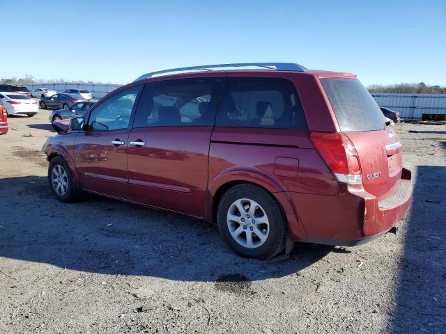 5N1BV28U07N136490 - 2007 NISSAN QUEST S RED photo 2