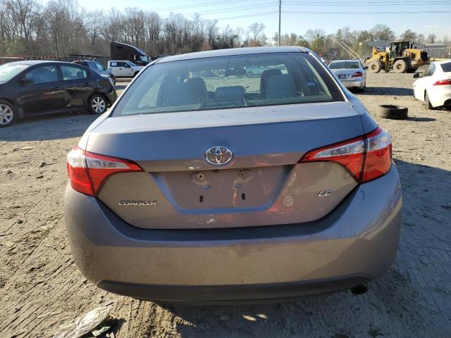 2T1BURHE4GC500258 - 2016 TOYOTA COROLLA L GRAY photo 6