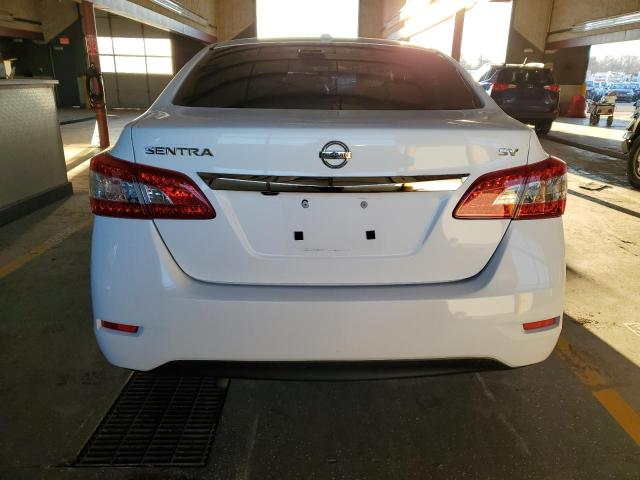 3N1AB7AP9FY255394 - 2015 NISSAN SENTRA S WHITE photo 6